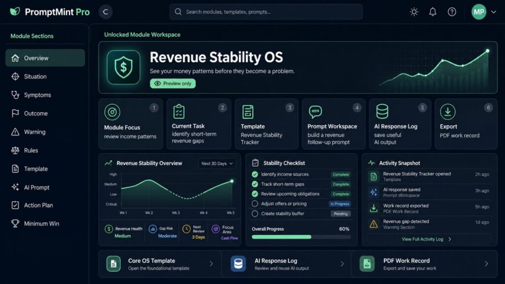 PromptMint Pro AI systems for solopreneurs workspaces